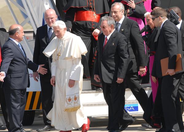 Recibimiento de Su Santidad Benedicto XVI