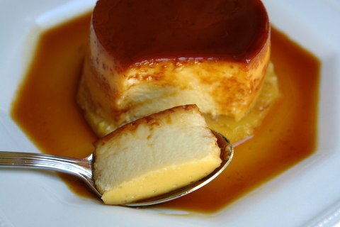 Flan de piña