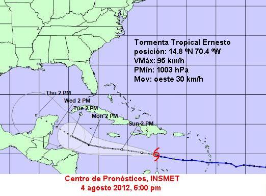 TORMENTA TROPICAL ERNESTO