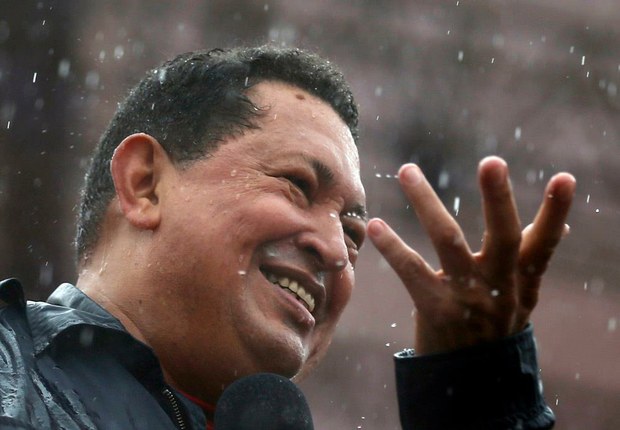 Hugo Chávez lluvia