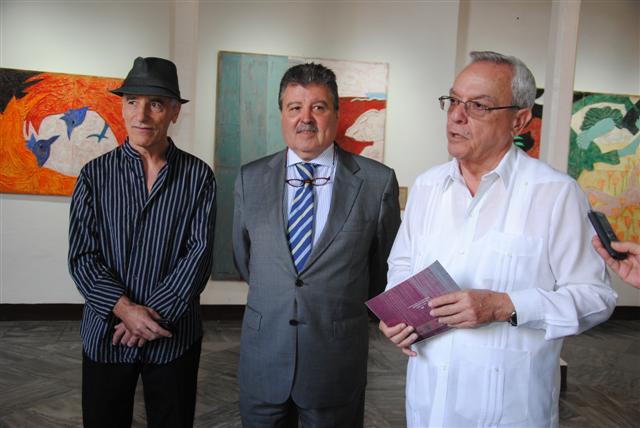 Eurico Borges junto a Eusebio Leal