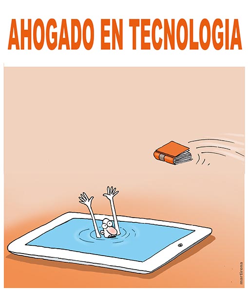 Ahogado en la tecnología