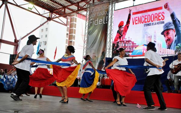 Celebraciones por el cumpleaños de Fidel en Venezuela