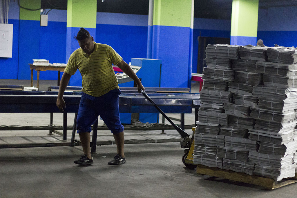 Proceso de producción en el poligráfico 15