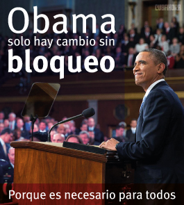 Obama, solo hay cambio sin bloqueo