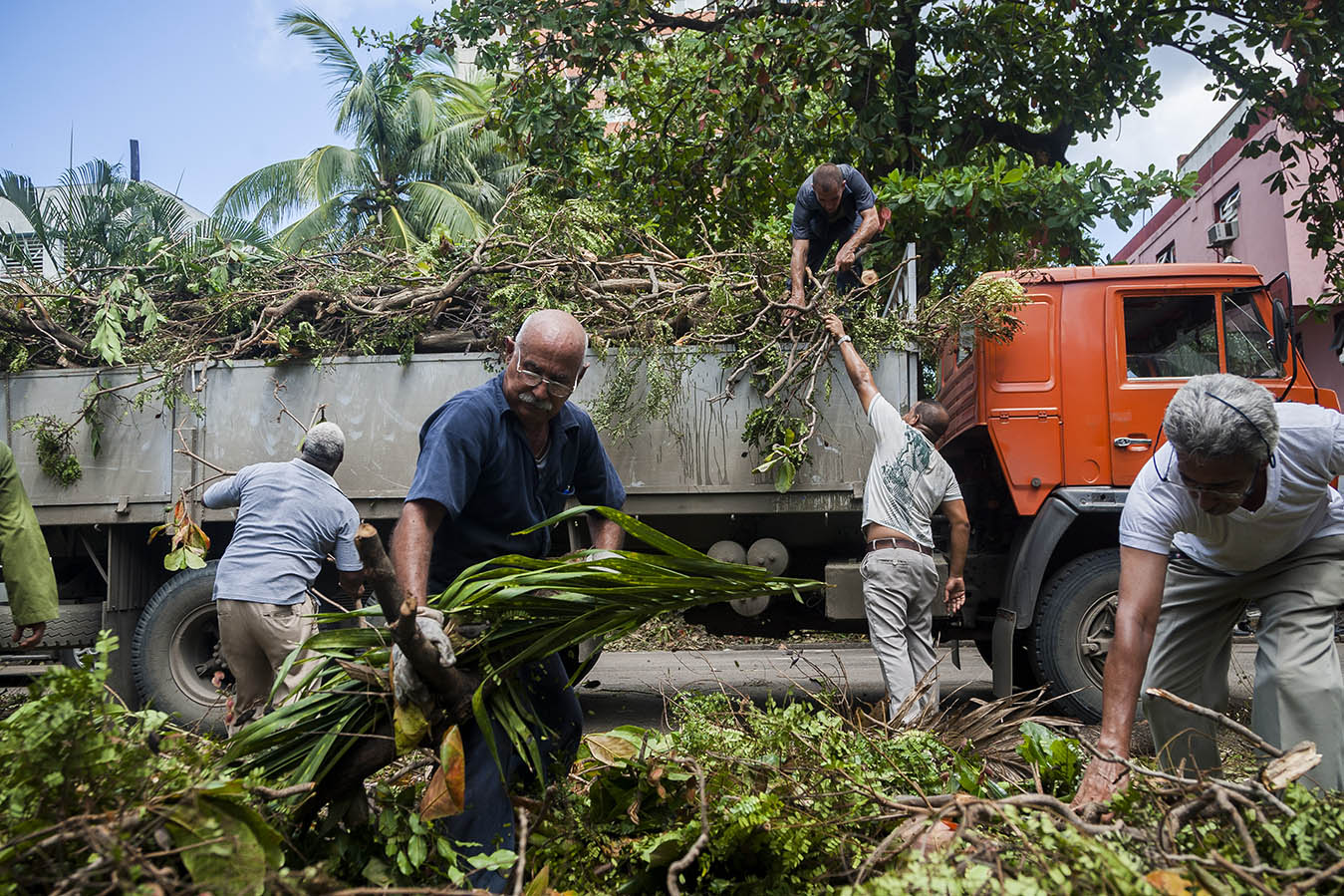 Labores de recuperacion luego de Irma