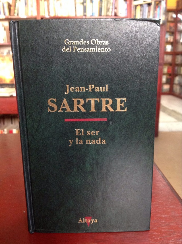 Libro El ser y la nada-Jean Paul Sartre