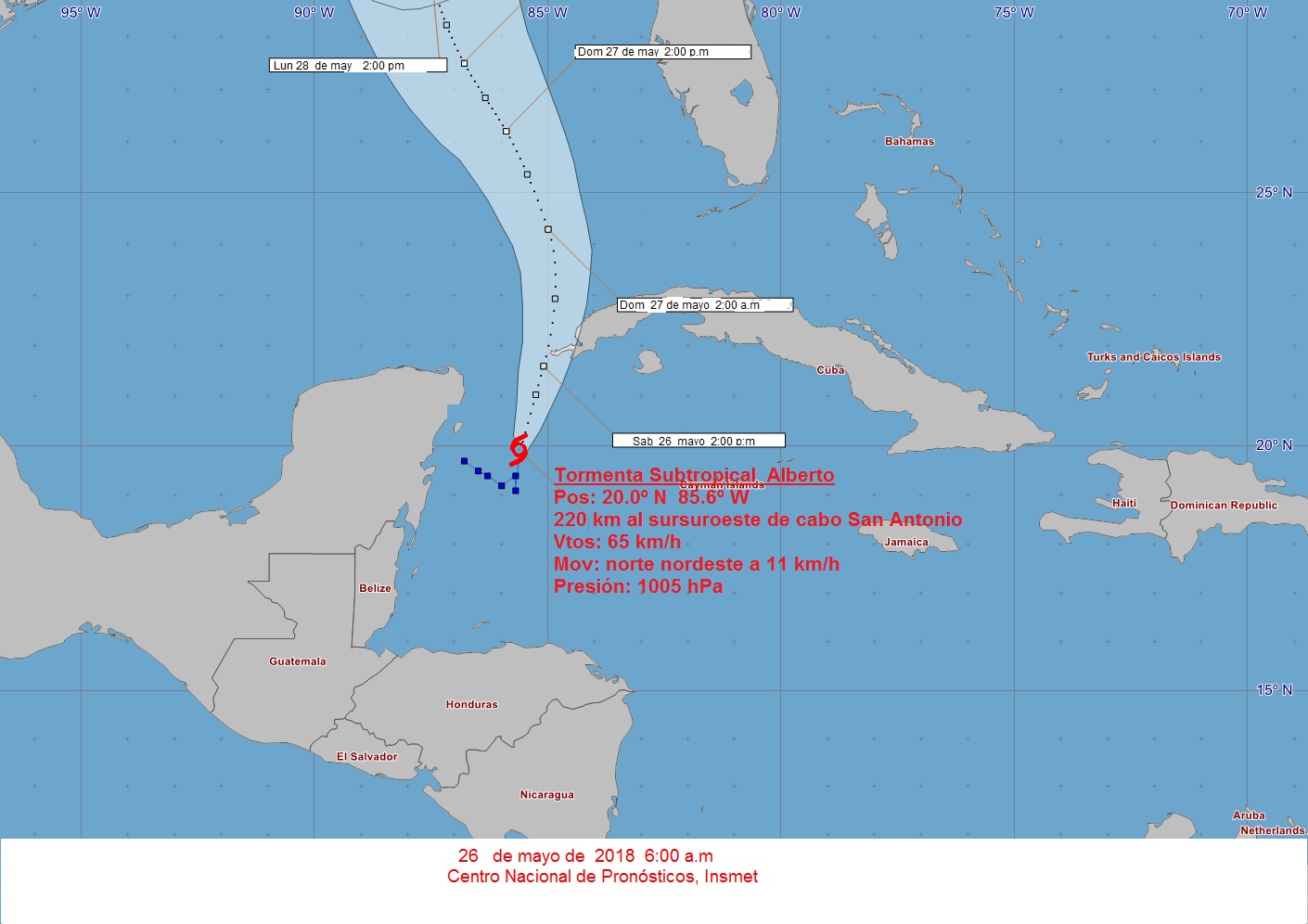 tormenta alberto