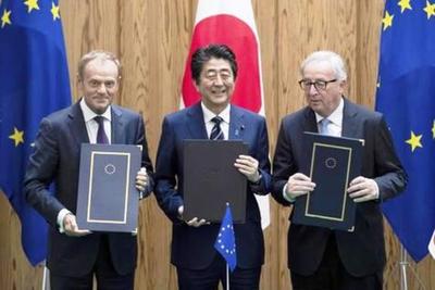 Unión Europea y Japón firmaron-acuerdo de libre comercio