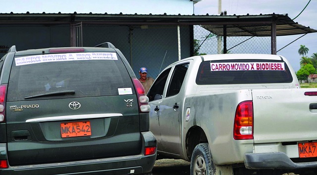 Autos con biodiesel, proyecto biomas