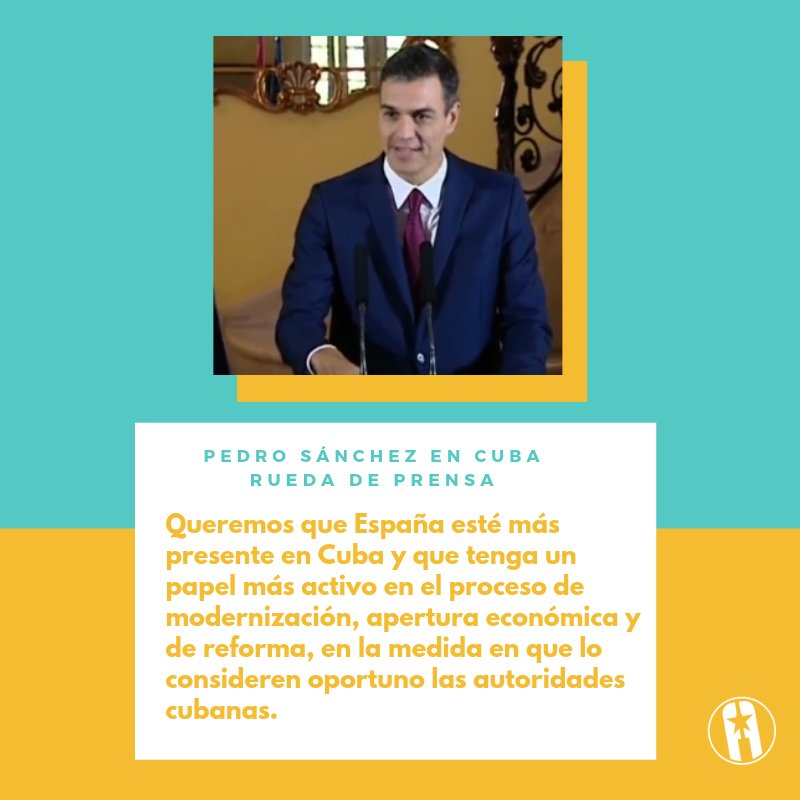 Pedro Sánchez sobre visita