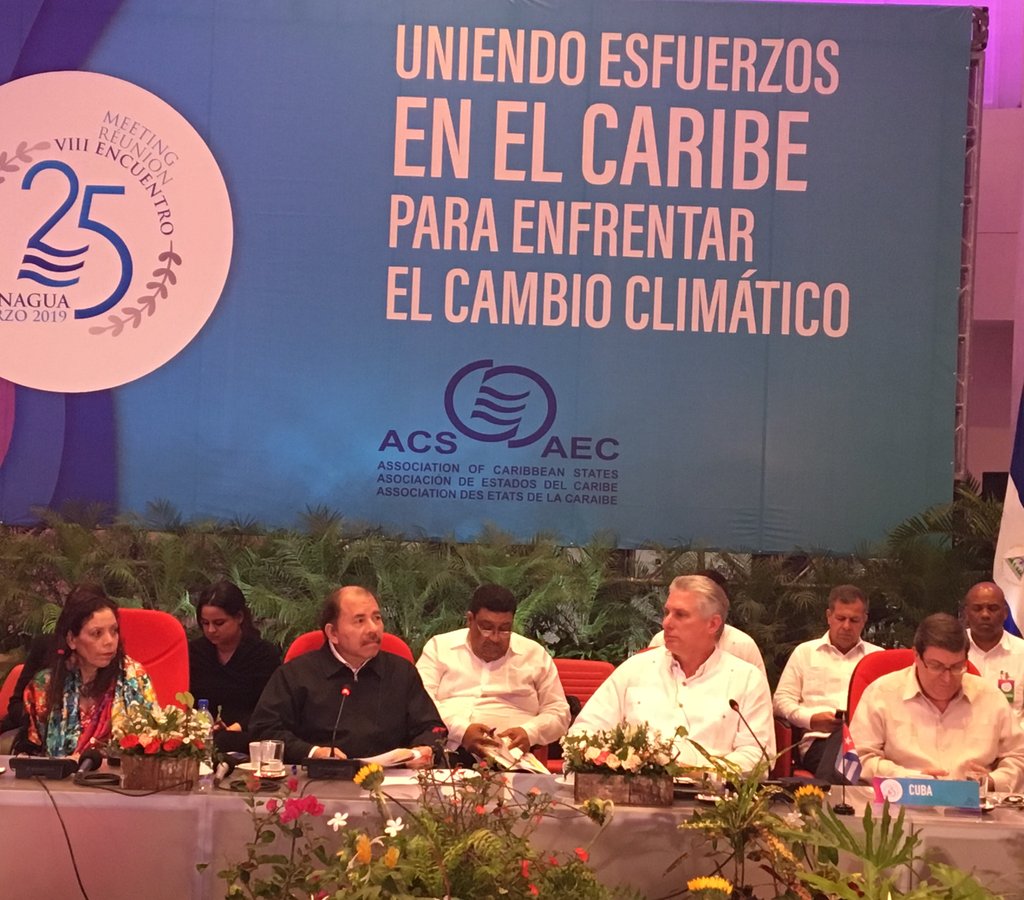 Diaz Canel en cumbre AEC