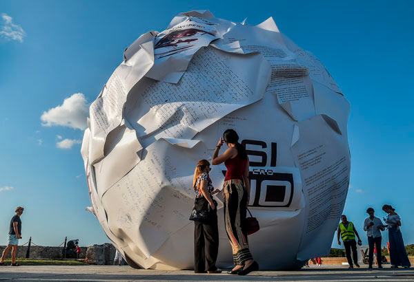 Alud-Obra de Lianet Martínez- Bienal de La Habana