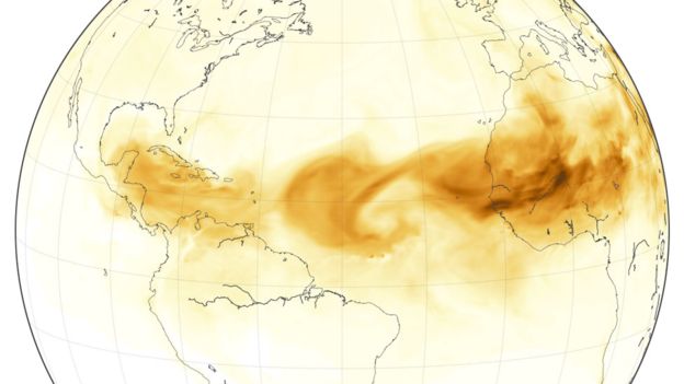 Capa de aire del Sahara