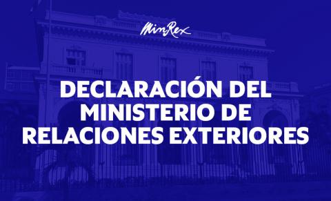 declaración minrex 11 enero