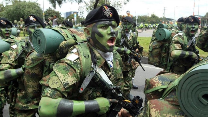 Tropas militares colombianas