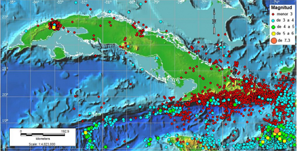 Mapa para epicentros-terremotos