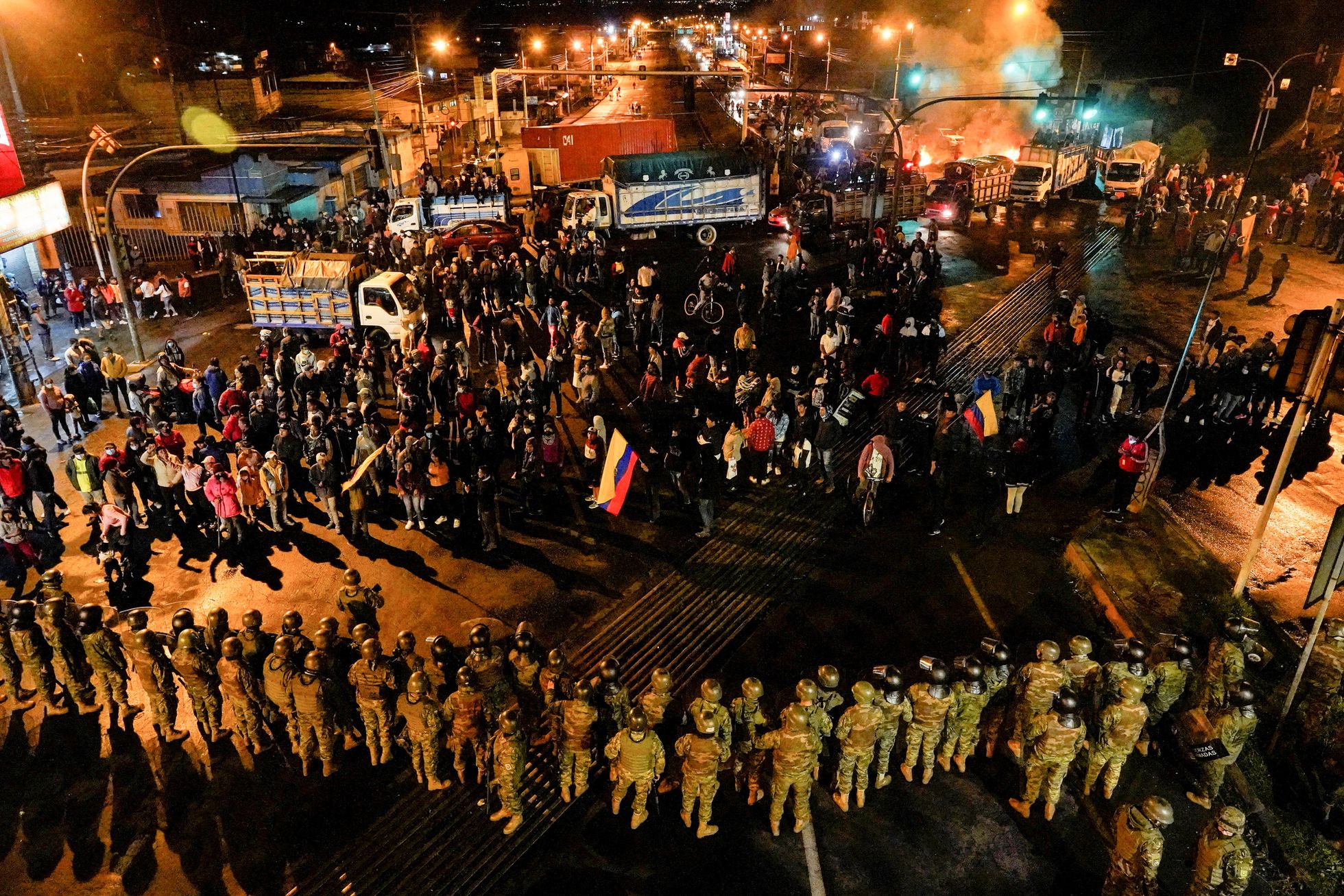 Protestas indígenas en Ecuador