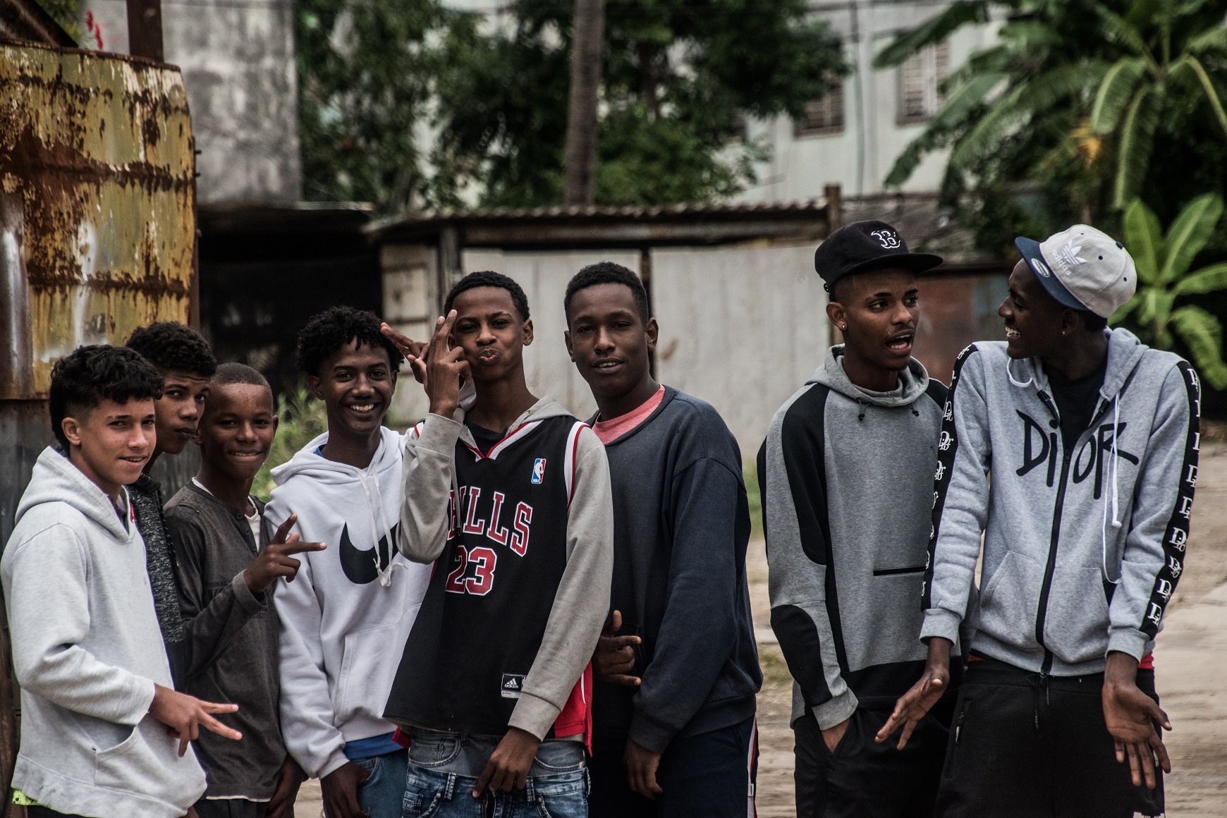 Jóvenes en fin de año 