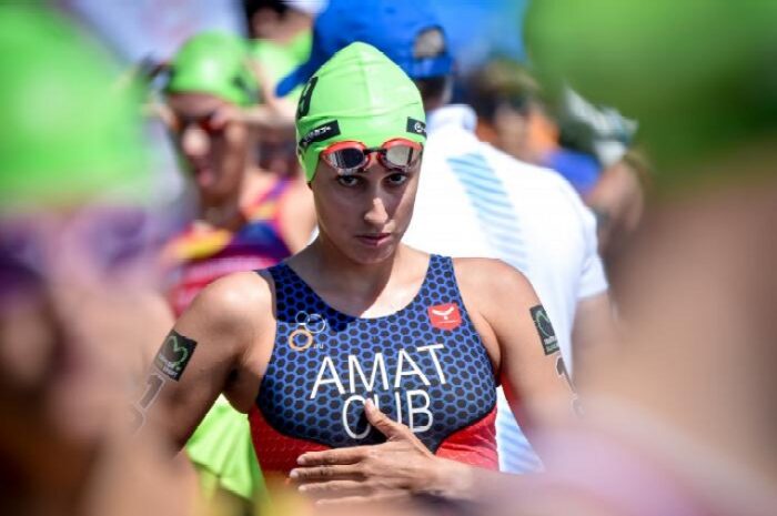 Leslie Amat en Triatlón de La Habana