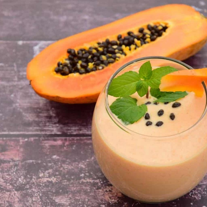 Batido de fruta bomba