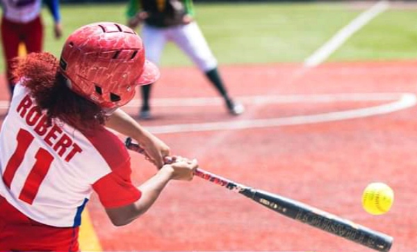 Jugadoras del equipo de softbol de Cuba