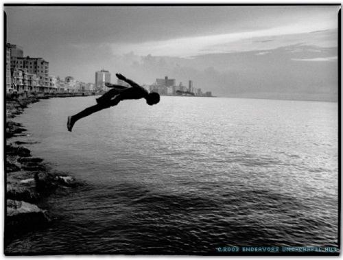 Diving off the Malecón de E. Wright Ledbetteer