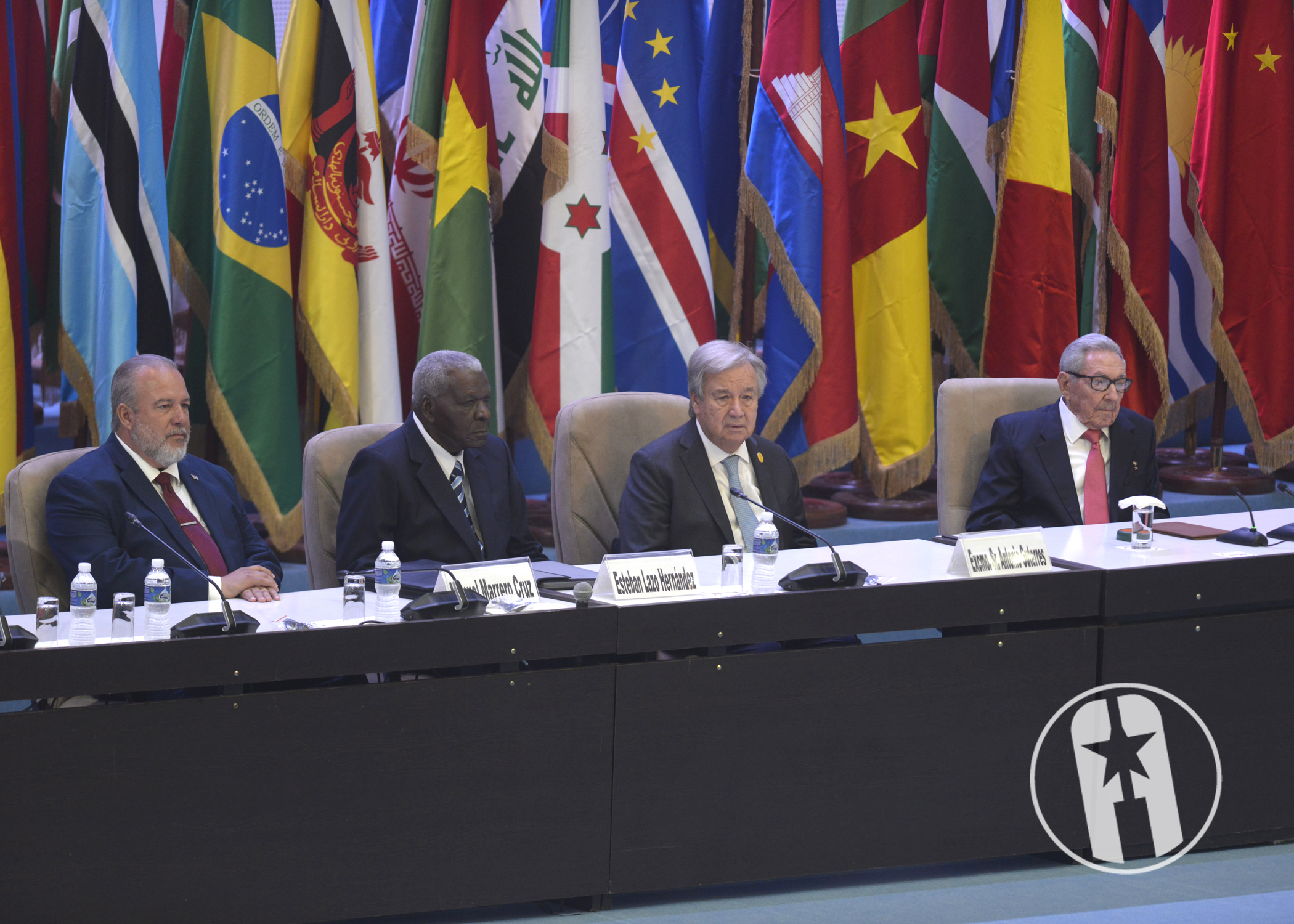 Raúl, Guetteres, Lazo y Marrero en la Cumbre G77 y China