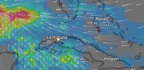 Radar del tiempo en Cuba 16.12.2023 Windy