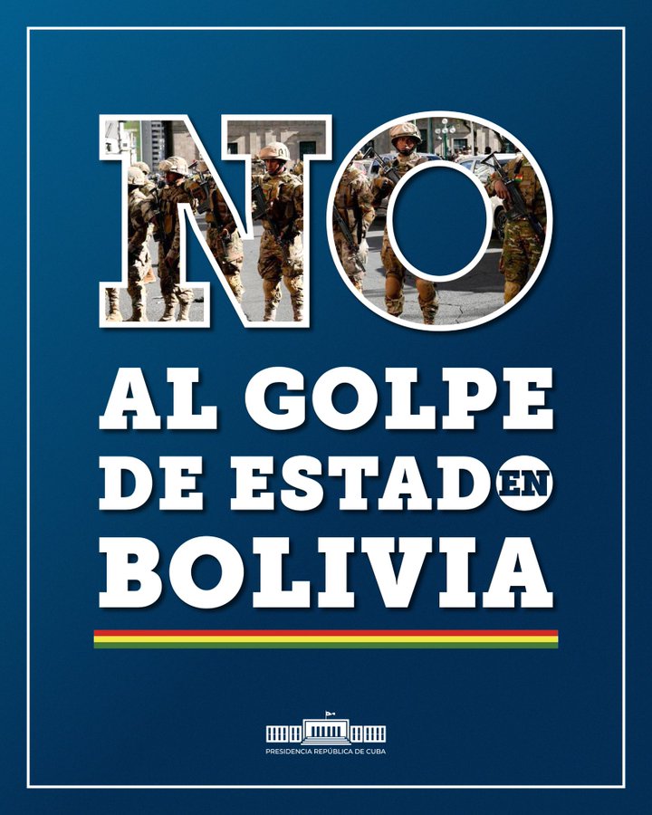 No al golpe de estado en Bolivia
