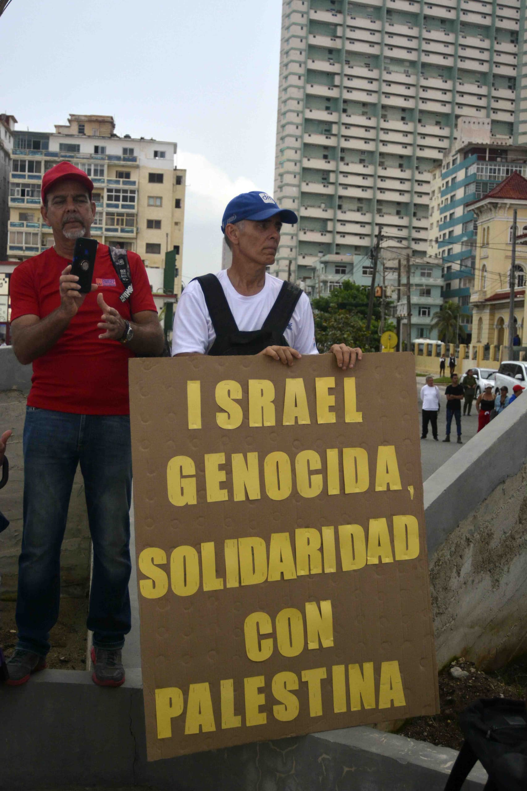 La Habana marcha en solidaridad con Palestina. 