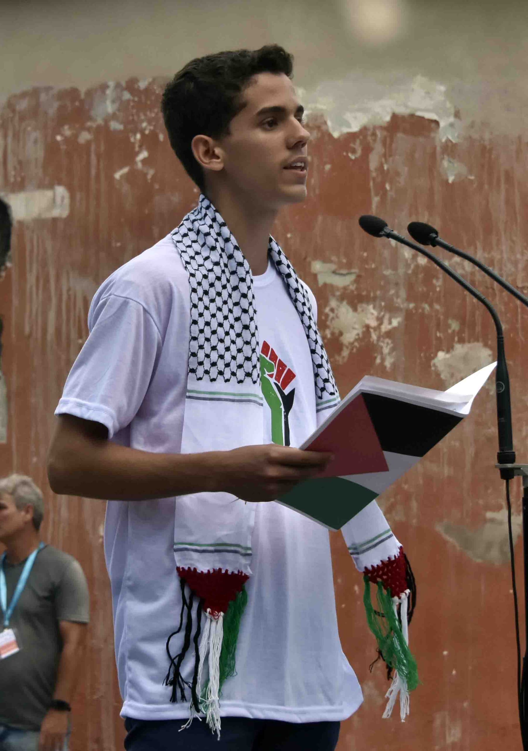 La Habana marcha en solidaridad con Palestina. 