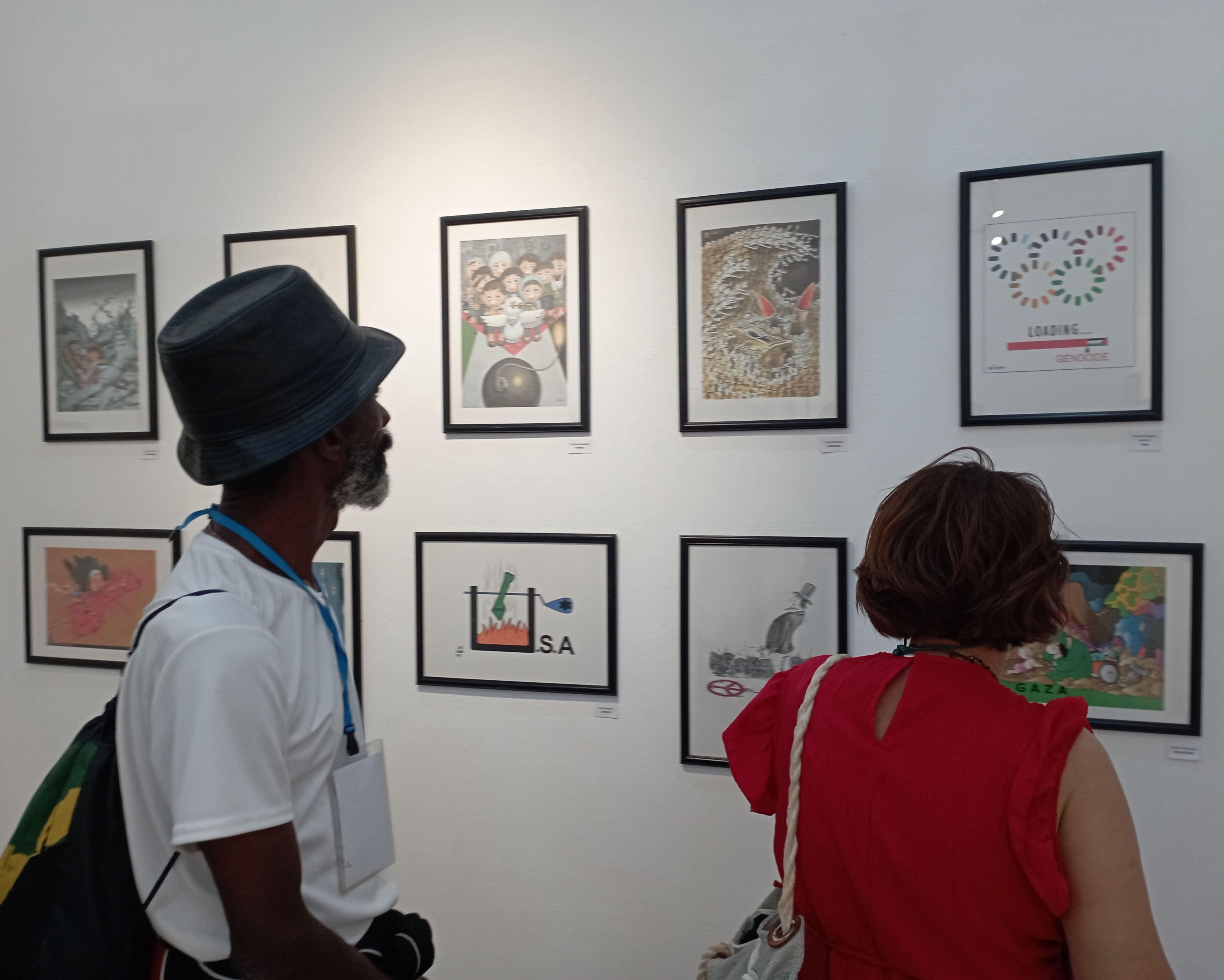 Muestra internacional de caricaturas en defensa de la paz