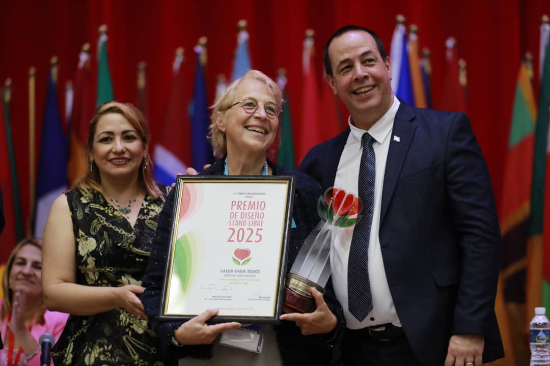 Una feria comercial para pese al bloqueo ofrecer Salud para todos.