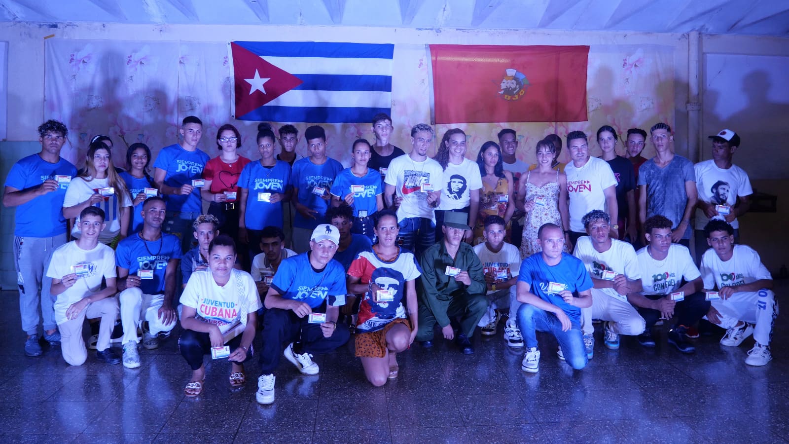 Los jóvenes en Birán