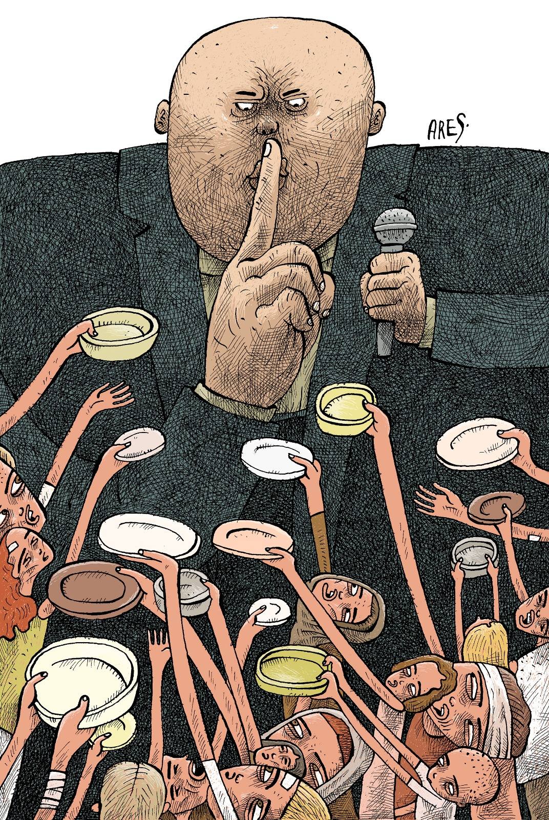 Dibujantes latinoamericanos denuncian genocidio en Gaza.