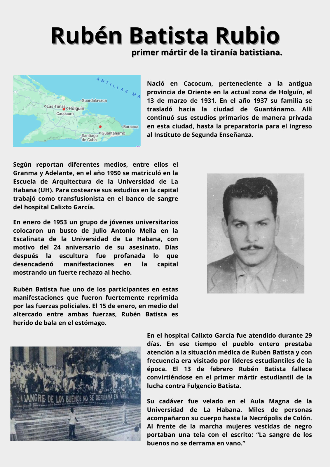 Rubén Batista Rubio, símbolo de su generación