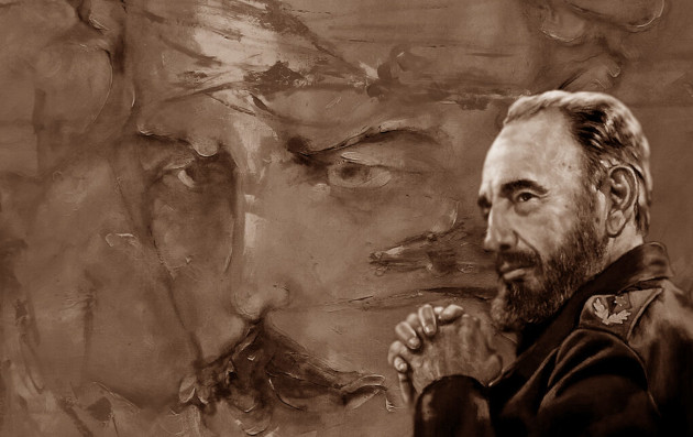 José Martí y Fidel 