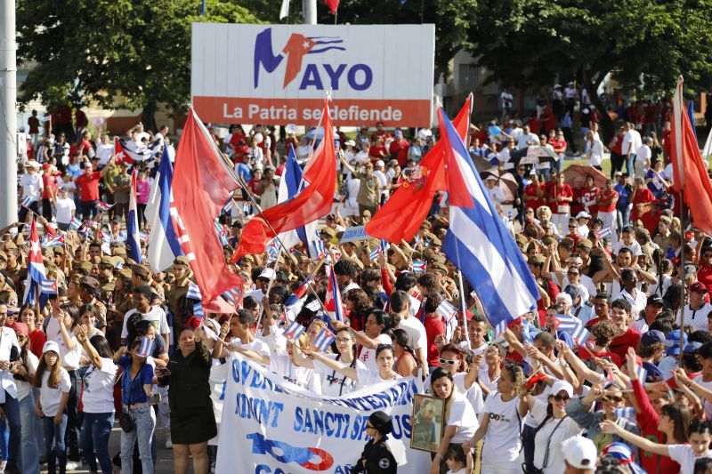Desfile por el primero de mayo 